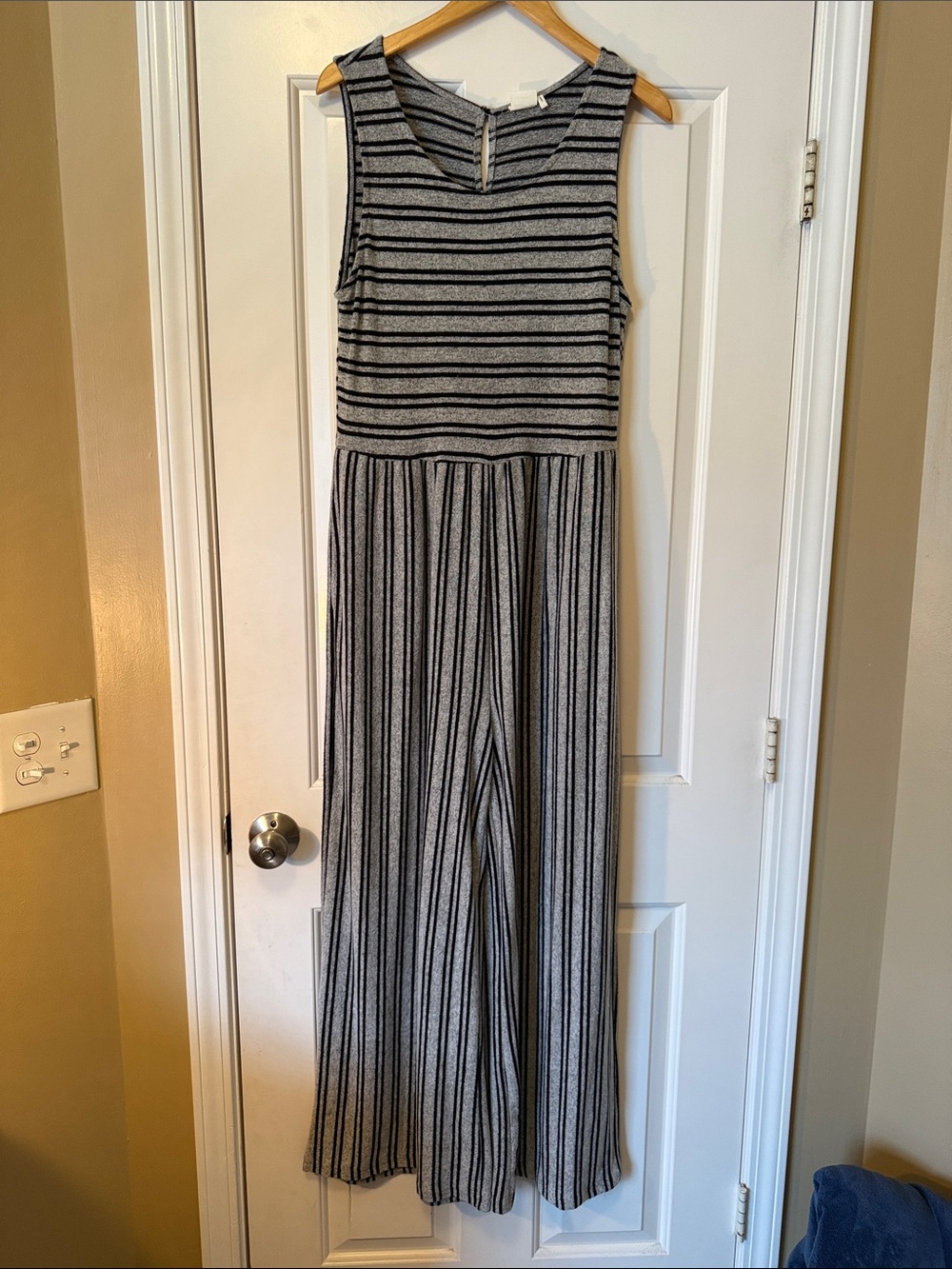 Simple Striped Jumpsuit